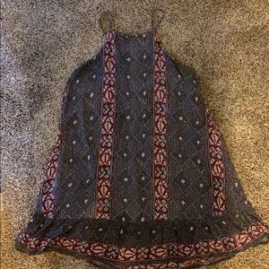 Aztec print summer straps dress